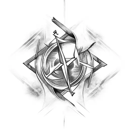 Three Crossed Swords With Flames Background