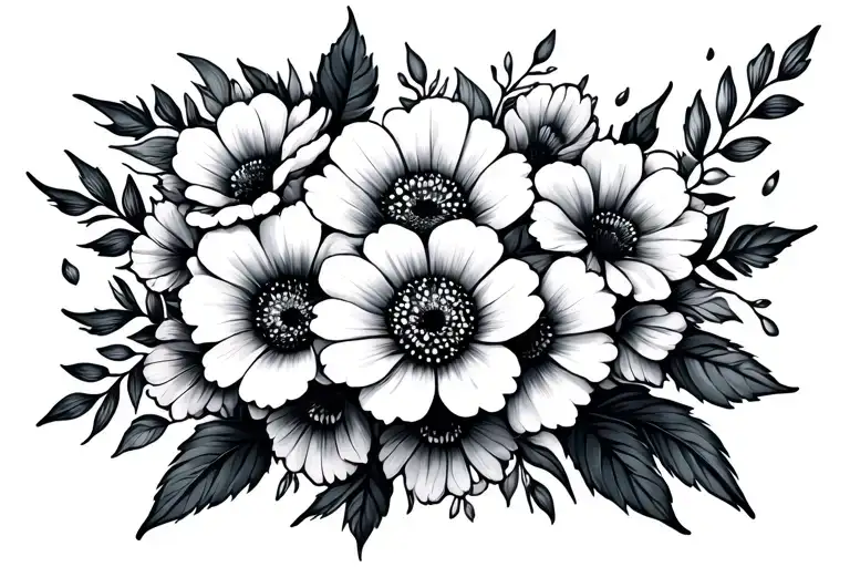 Birth Month Flowers Wrapped