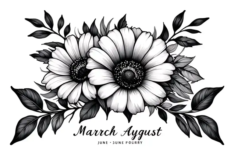 Birth Month Flowers Wrapped For June March August