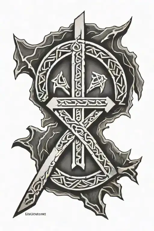 Norse Rune Symbolizing Strength