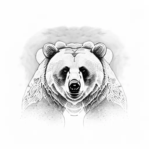 Bear With Other Wild Animals Sleeve