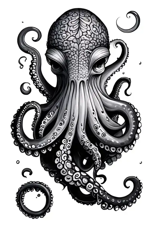 Hawaiian Octopus On Leg Sleeve