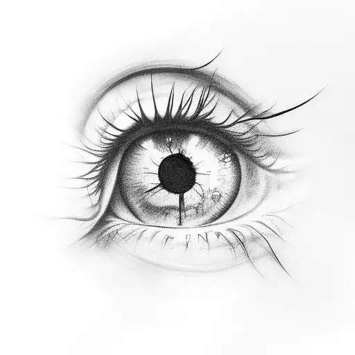 The Word Exist Written Around An Eye