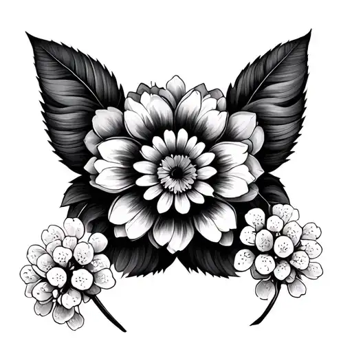 Baby Breath Flowers With Mandala Aspects