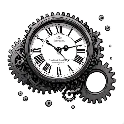 Clock Birthdate Time Piece Cogs Incorporated