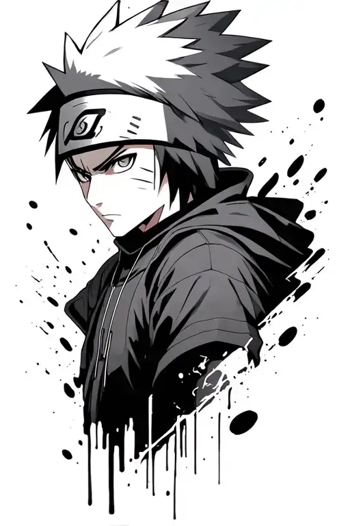 Kakashi Background Black And White