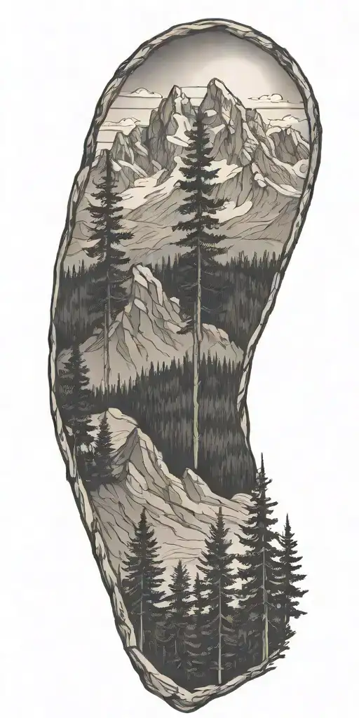 Rocky Mountains And Pine Trees Colorado