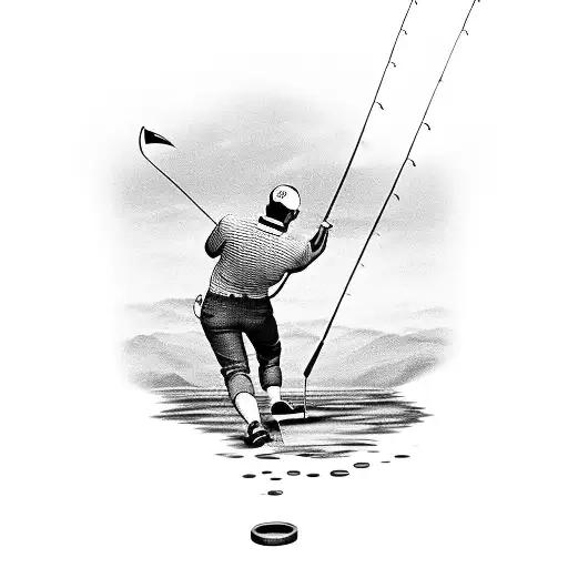 Golf Club Fishing Rod