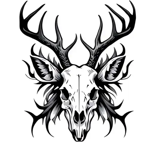 Tribal Deer Skull