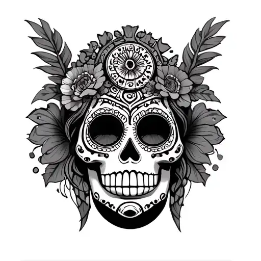 Maori Aztec Day Of The Dead