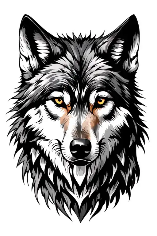 Wolf Sleeve Tattoo Design