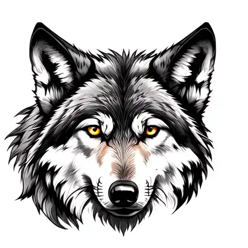 Wolf Sleeve Tattoo Design Combining