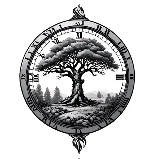 Oak Tree California Time Piece Inspired