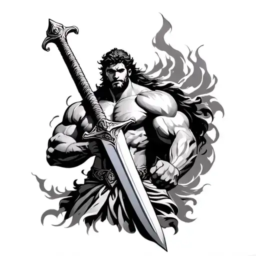 Hercules With A Sword