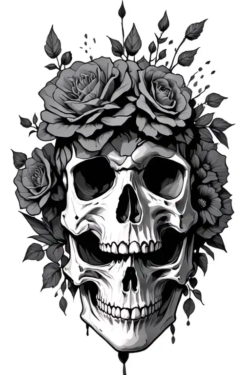 Memento Mori With Death Ir Skull