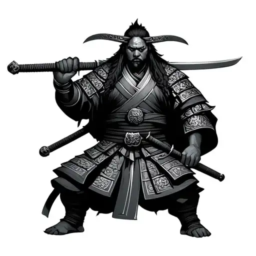 Samurai With Chest Sword