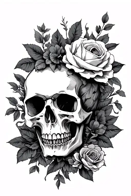 Memento Mori With Death Or Skull