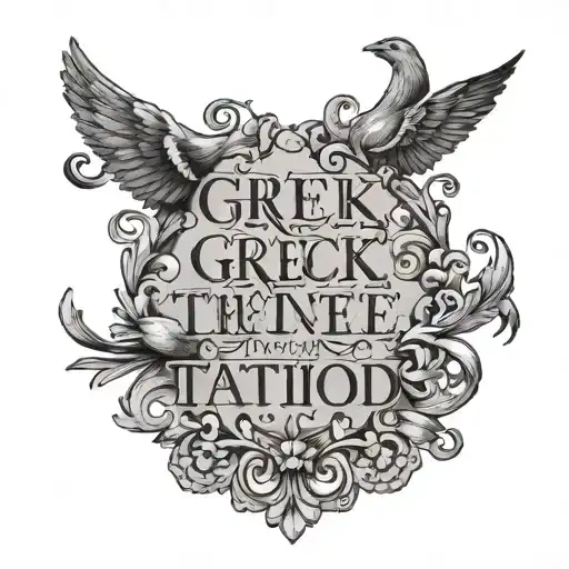 Greek Quote Written