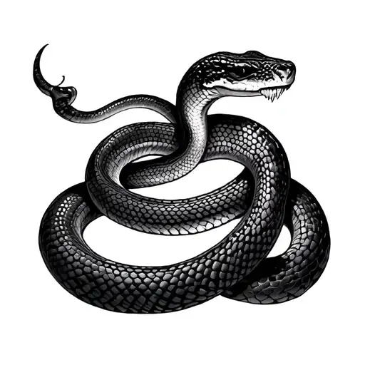 Snake Wrapped Around