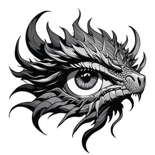 Dragon Eye With Vikings Edges
