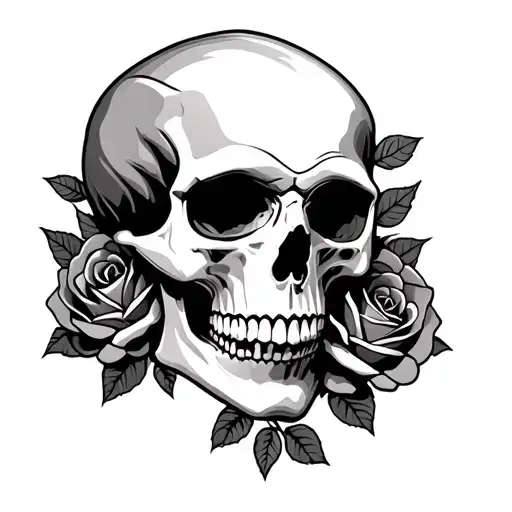 Skull And Roses