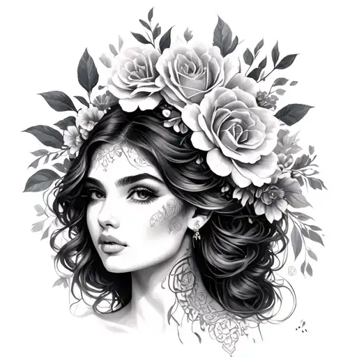 Beautiful Woman Light And Hand