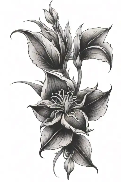 Dark Lis Flower Growing