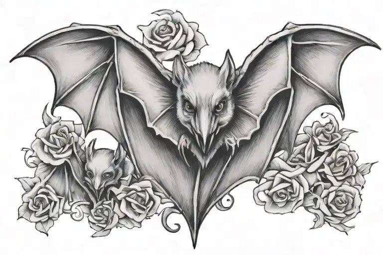 Mom Bat With 2 Babies Names Incorporated