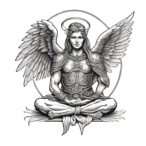 Angel Warrior Meditating