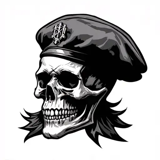 Legion Symbol With Skull With Beret