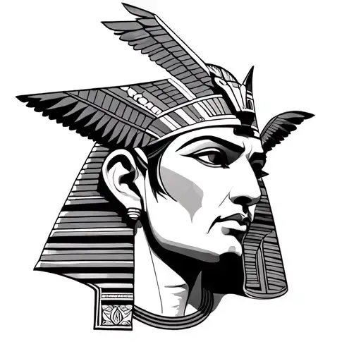 Egyptian God Mixed With Paseidon