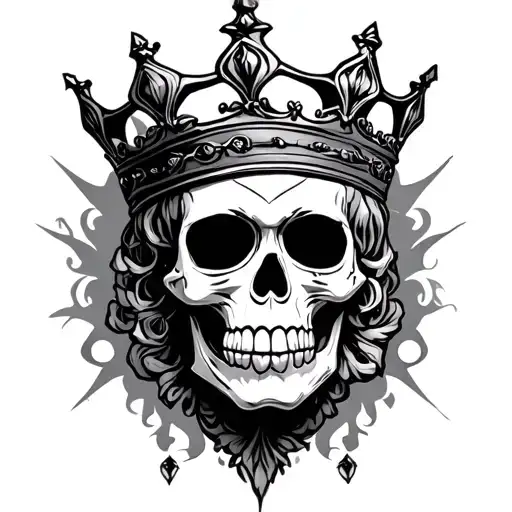 Calavera Wearing A Crown