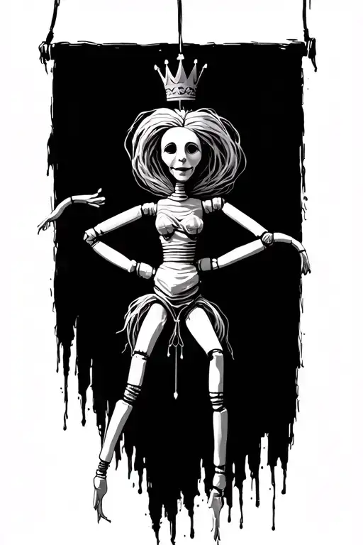 Puppet On String With Crown