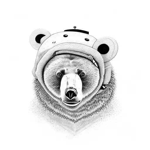 A Bear Wearing A Coder's Hat