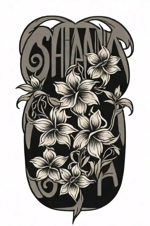 Ohana Writing With Flowers