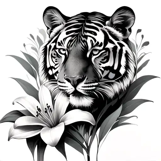 Tiger And Lily Flower