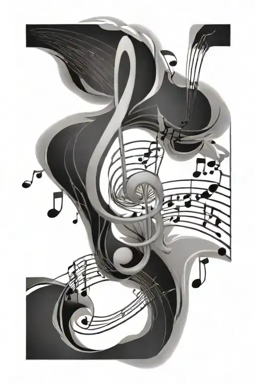 Music Notes Floating