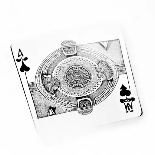 A Deck Of Cards Forming The Shape Of A Vintage Car