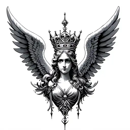 Angel Crown And Wings