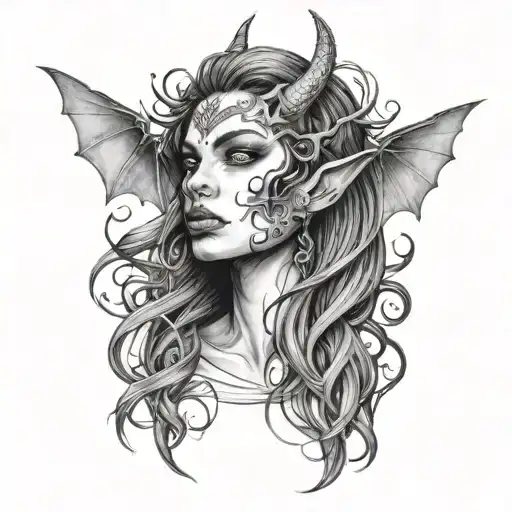 Half Woman And Half Demon