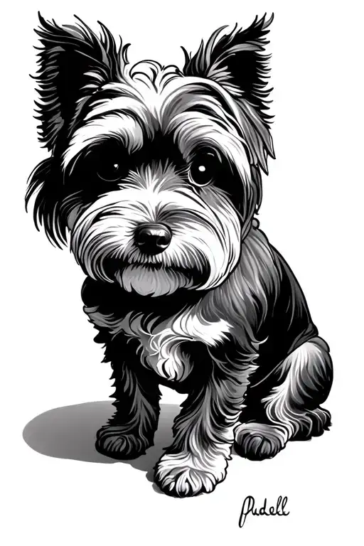 Pudel Dog Alone Image Symbols