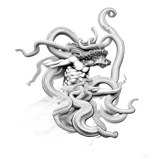 Perseus Action Shot Beheading Medusa