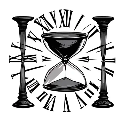 Hourglass But Also Roman Numeral 13