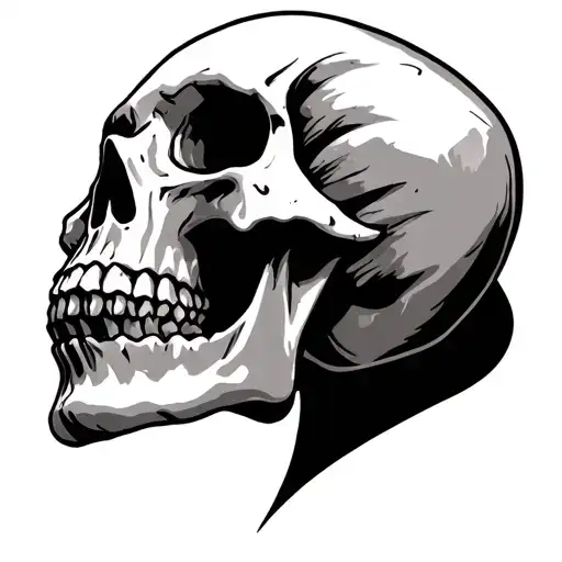 Skull In Mahori Codo