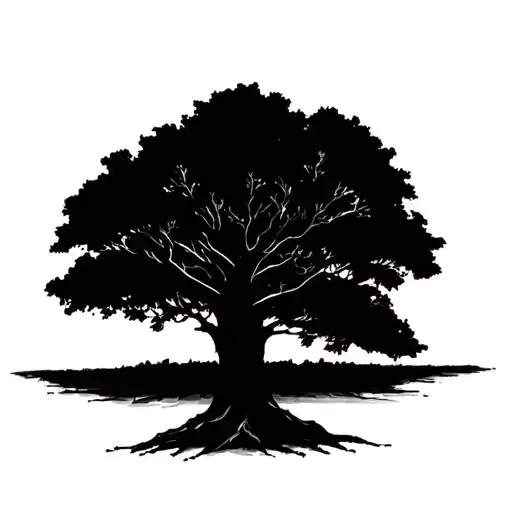 Tree With 10 Name Branches Forming