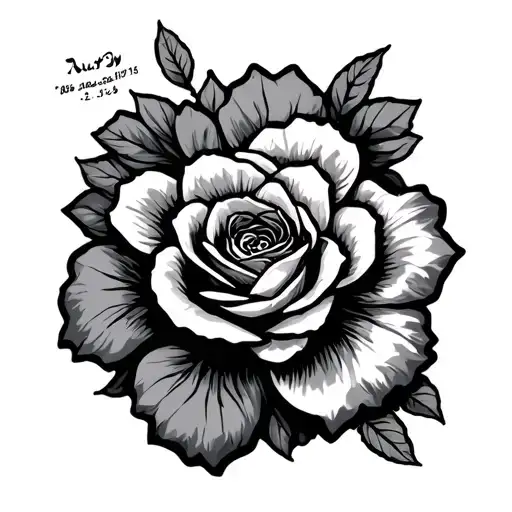 A Tattoo With Date With A Linear Line