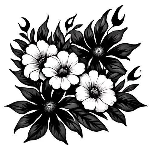 Phonex With Fire Flowers