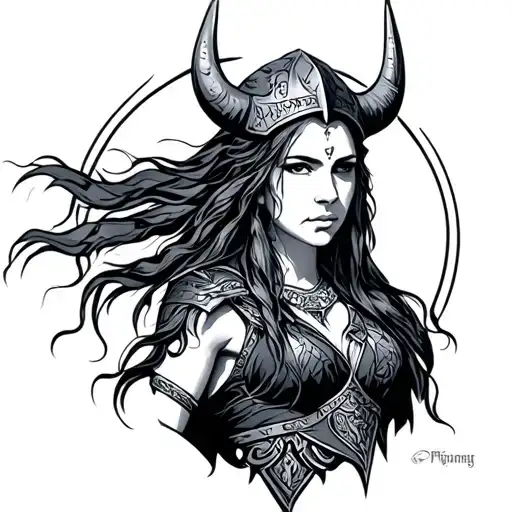 Viking Freya Norse Goddes Wearing