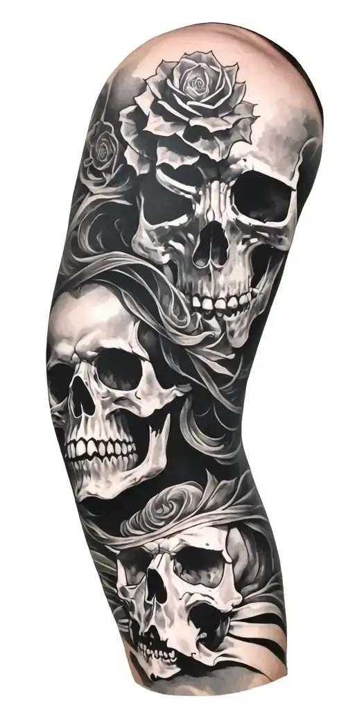 Full Sleeve With Skull