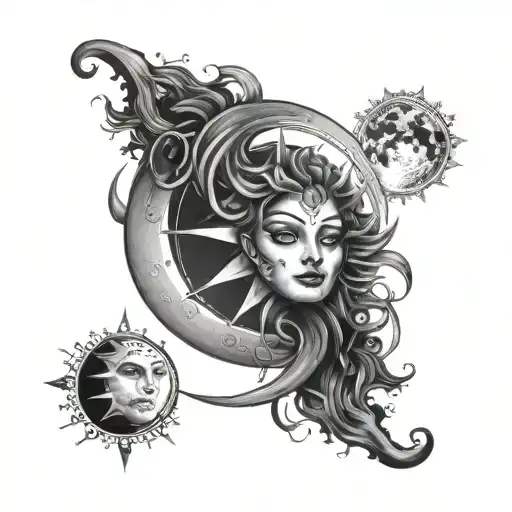 Aaila And Moon Surrounded